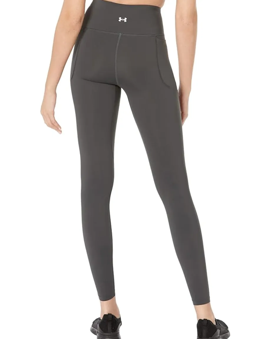 Under Armour Meridian Leggings Jet Gray/Metallic Silver New