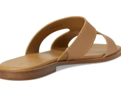 Vince Meyers Slide Sandals Light Sable Beige Leather Outlet