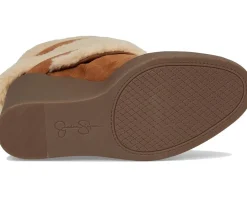 Women Jessica Simpson Meztyn Shearling Wedge Bootie
