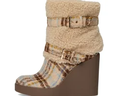 Women Jessica Simpson Meztyn Shearling Wedge Bootie
