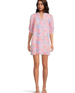 Women Lilly Pulitzer Mialeigh Elbow Sleeve Linen