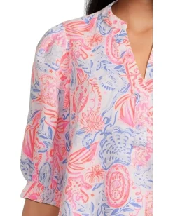 Women Lilly Pulitzer Mialeigh Elbow Sleeve Linen