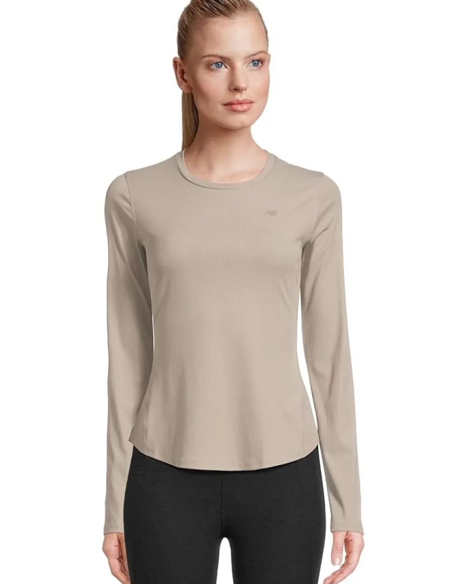Women New Balance Micro-Rib Long Sleeve