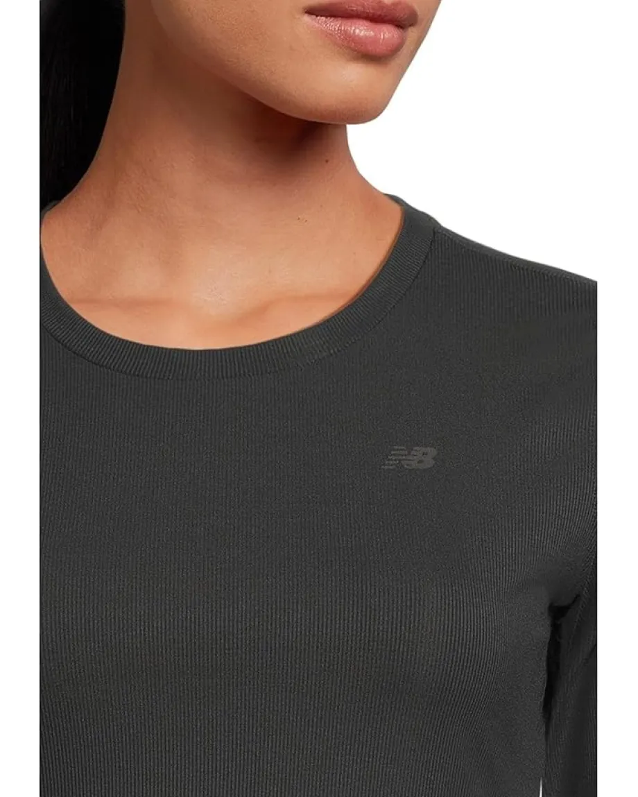 Women New Balance Micro-Rib Long Sleeve