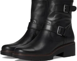 Women Lucky Brand Migyn Double Buckle Moto Boots