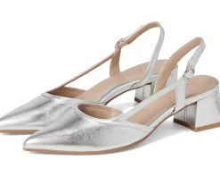 Naturalizer Mila Dress Shoes Silver Leather Best