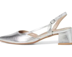 Naturalizer Mila Dress Shoes Silver Leather Best