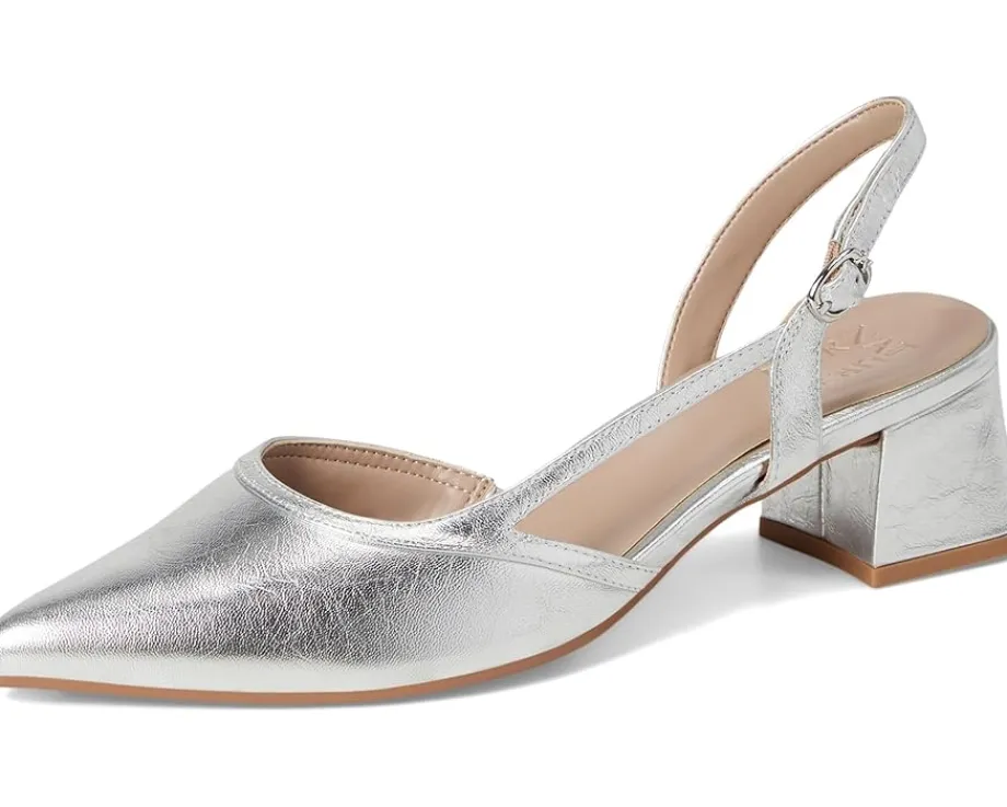 Naturalizer Mila Dress Shoes Silver Leather Best