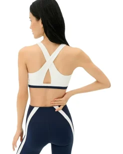 Splits59 Miles Rigor Medium Support Bra Indigo/White Clearance