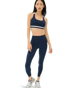 Splits59 Miles Rigor Medium Support Bra Indigo/White Clearance