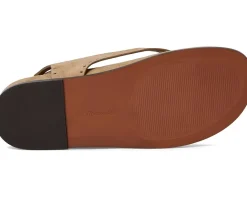 Madewell Millie Thong Lace Up Sandals - Suede Grom Tawny Khaki Hot