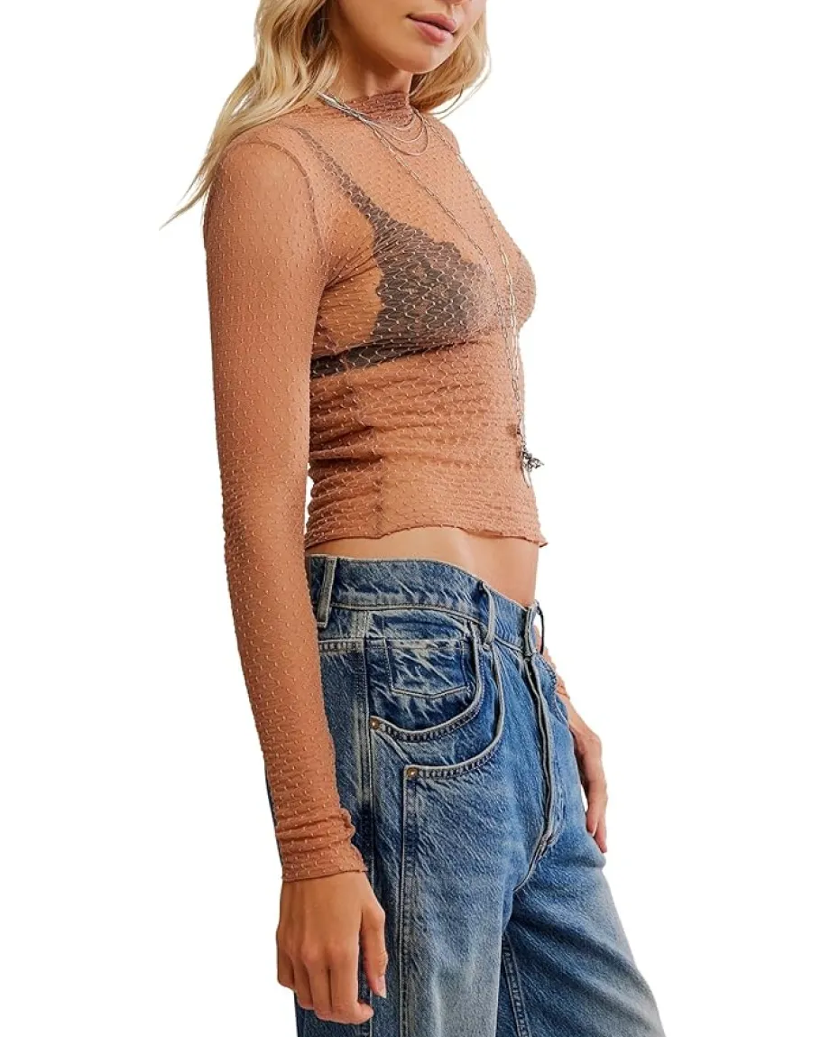 Women Free People Minding My Business Top