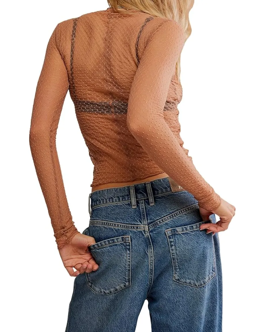 Women Free People Minding My Business Top