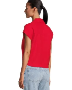 Madewell Mindy Shirt - 100% Linen Festival Red New