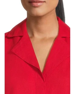 Madewell Mindy Shirt - 100% Linen Festival Red New