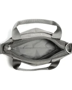 Baggallini Mini Carryall Tote Sterling Shimmer Outlet