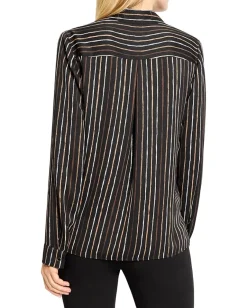 Women NIC+ZOE Mini Painted Stripe Shirt