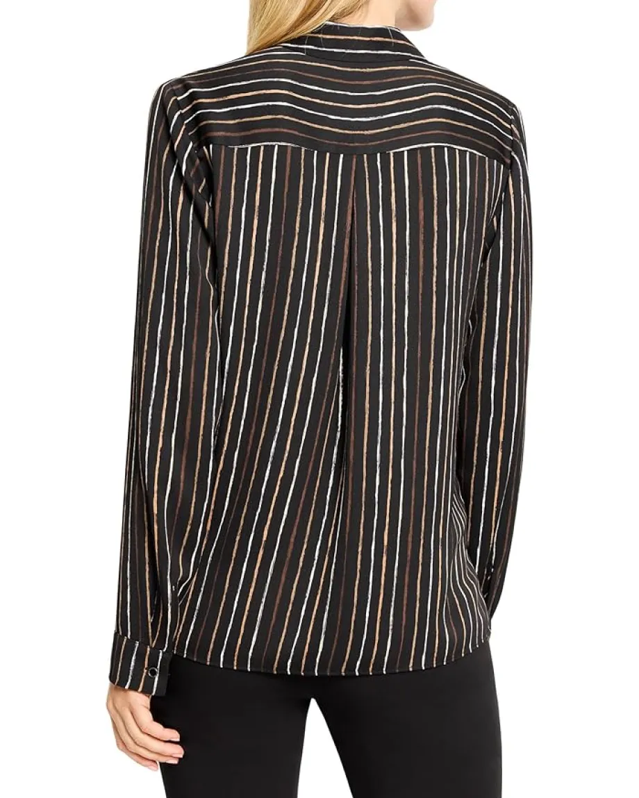 Women NIC+ZOE Mini Painted Stripe Shirt