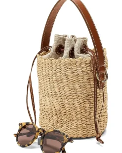 Women Madewell Mini Straw Basket Bag