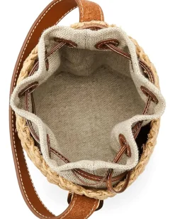 Women Madewell Mini Straw Basket Bag