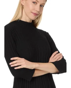 Michael Stars Mirabelle Elbow Sleeve Dress Black Sale