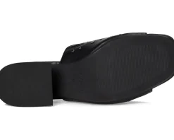 Free People Mirage Mules Black Leather New