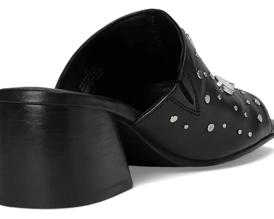 Free People Mirage Mules Black Leather New