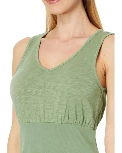 Mod-o-doc Mix Media Tank Midi Dress Mint Moss Discount