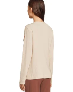 Women Johnny Was Mixed Media Henley Thermal