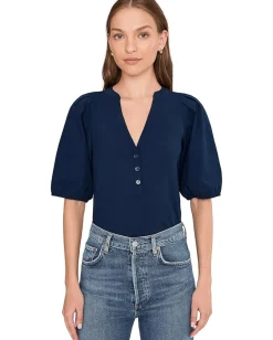 Women Madewell Mixy V-Neck Puff Tee