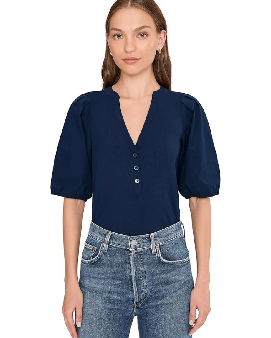 Women Madewell Mixy V-Neck Puff Tee