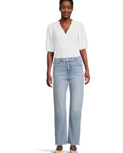 Women Madewell Mixy V-Neck Puff Tee