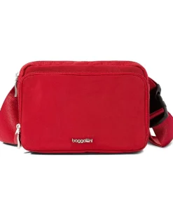 Baggallini Modern Belt Bag Sling Crimson Red