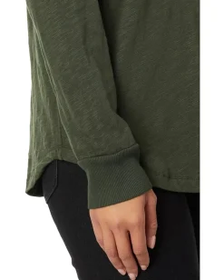 Women Mod-o-doc Long Sleeve Oversized Lo-Hi Top