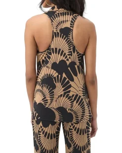 Trina Turk Mosiac Top Black/Camel Hot