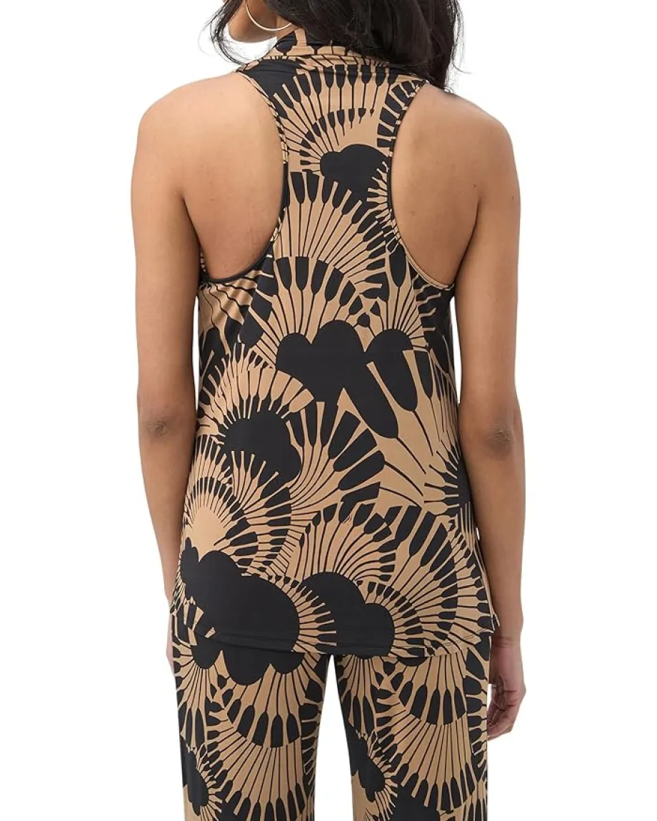 Trina Turk Mosiac Top Black/Camel Hot