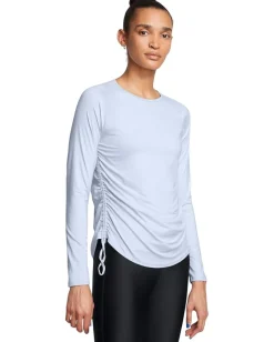 Under Armour Motion Long Sleeve Longline Crew Nimbus Blue/White Clearance