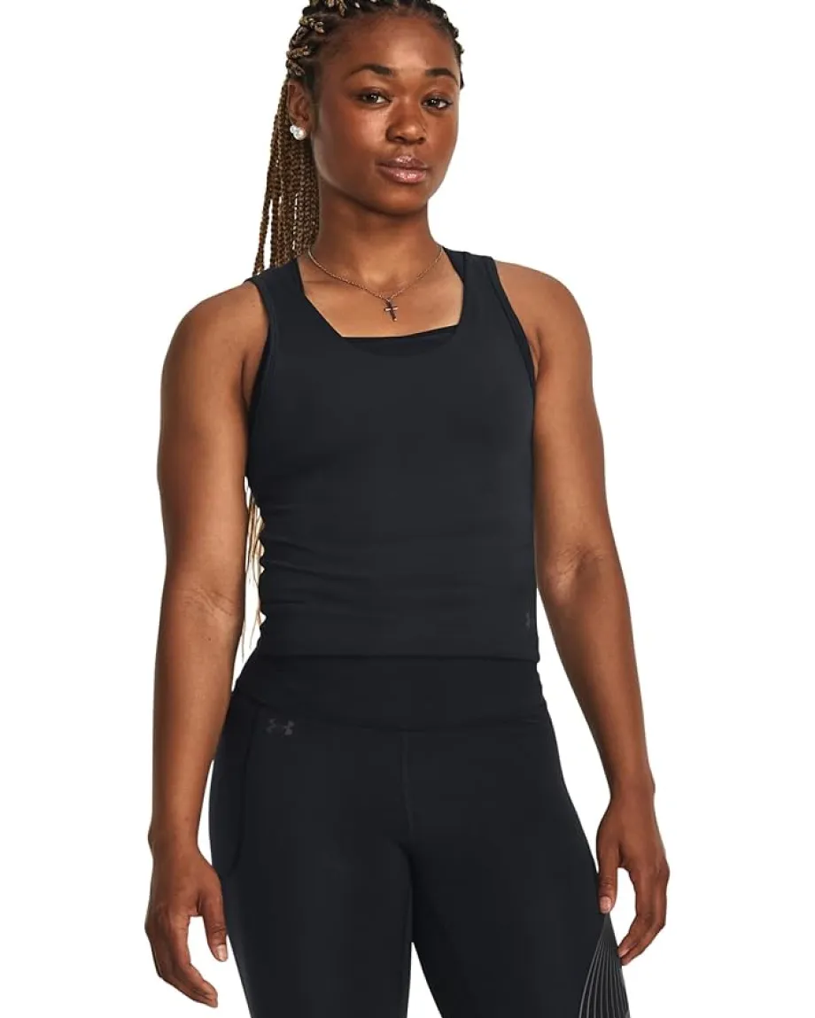 Under Armour Motion Tank Black/Jet Gray Hot