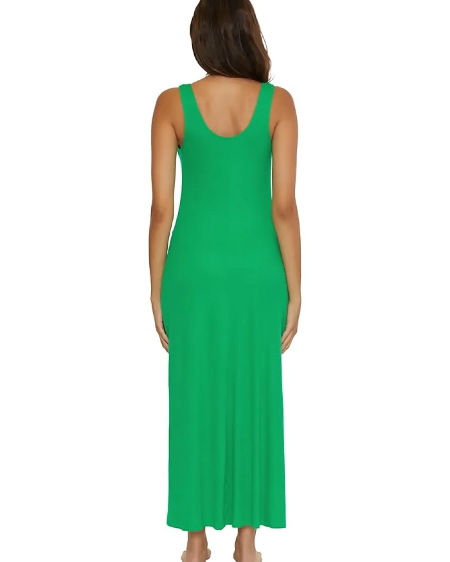 BECCA Mykonos Rib Maxi Dress Verde Clearance