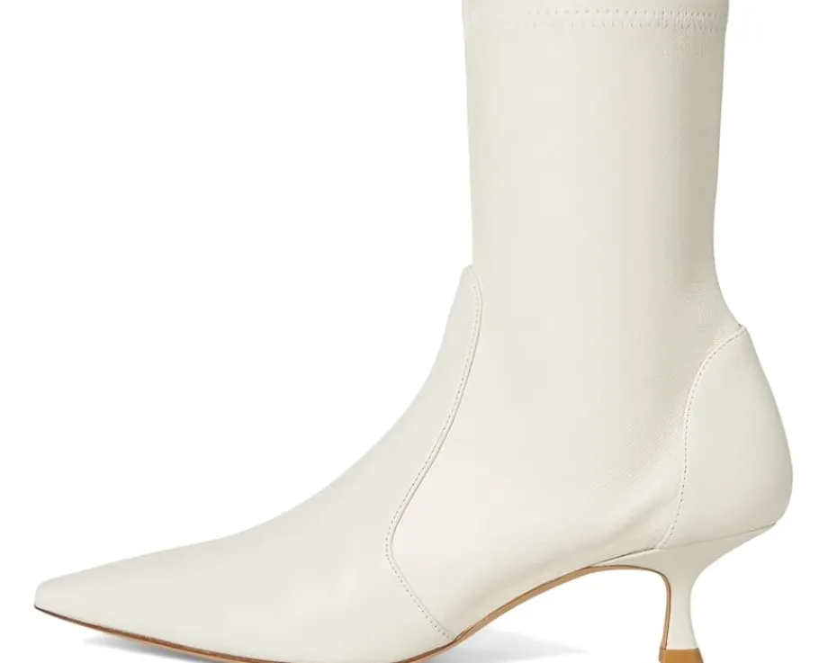 Stuart Weitzman Naomi 50 Bootie Cream Outlet
