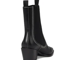 Women Loeffler Randall Nat Midheel Western Ankle Boot With Gore