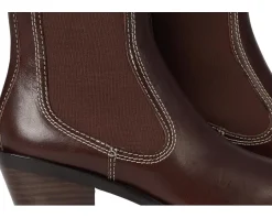 Loeffler Randall Nat Midheel Western Ankle Boot With Gore Espresso Online