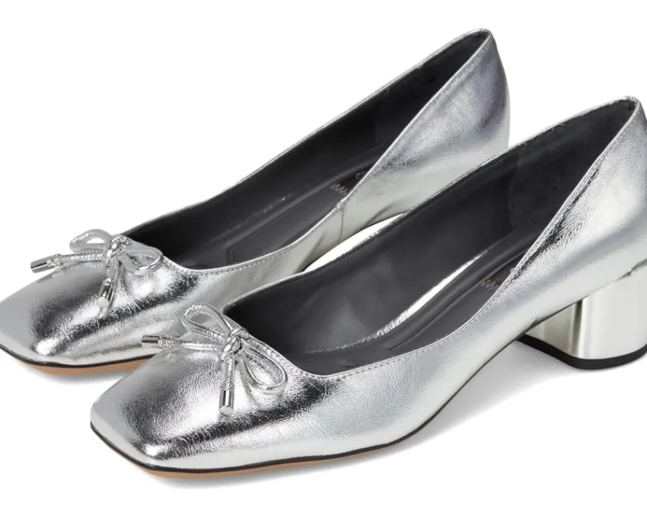 Women Franco Sarto Natalia Square Toe Block Heel Pumps with Bow