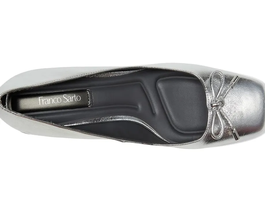 Women Franco Sarto Natalia Square Toe Block Heel Pumps with Bow