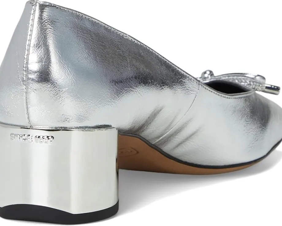 Women Franco Sarto Natalia Square Toe Block Heel Pumps with Bow