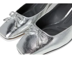 Women Franco Sarto Natalia Square Toe Block Heel Pumps with Bow