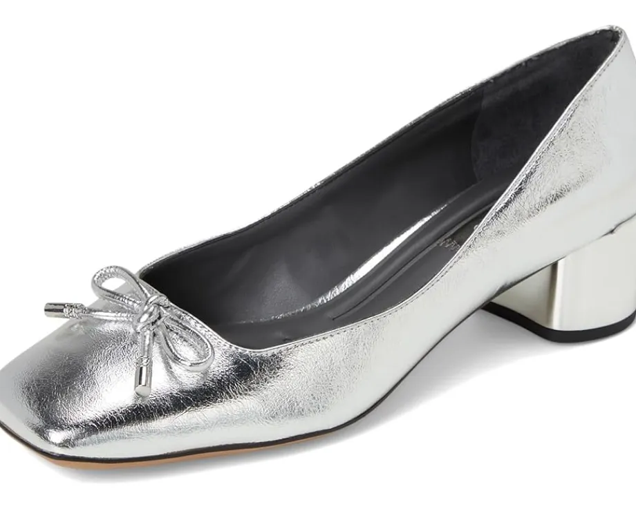 Women Franco Sarto Natalia Square Toe Block Heel Pumps with Bow