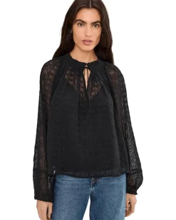 Madewell Nayla Lace Top Jet Black Best