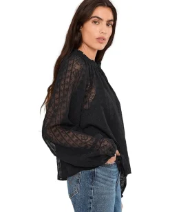 Madewell Nayla Lace Top Jet Black Best