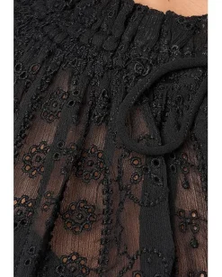 Madewell Nayla Lace Top Jet Black Best